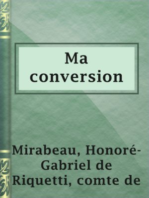 cover image of Ma conversion